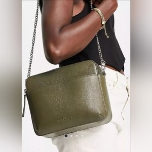 Bolongaro Trevor Orelia Dark Olive Green Leather Purse